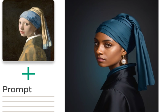 Meisje met de parel, Jan Vermeer - Girl with a turban and a pearl earring, original oil painting masterpiece